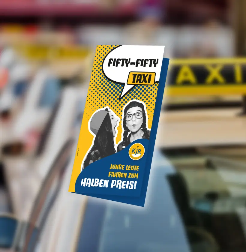 Bild des Fifty - Fifty - Taxi - Flyers.